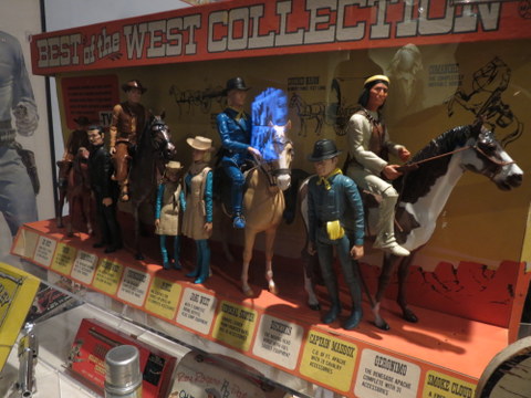 Western toys and tv shows exhibit at Autry Museum in Los Angeles