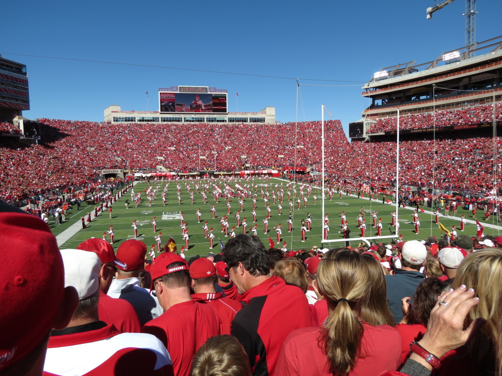 Nebraska's sea of red on Game Day.