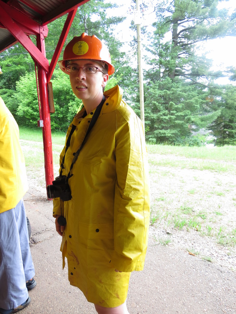 Getting dressed up to hit the iron mine in Upper Michigan