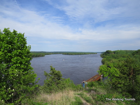 Looking down the Mississippi River