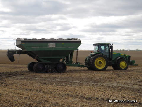 Grain cart in North Iowa 
