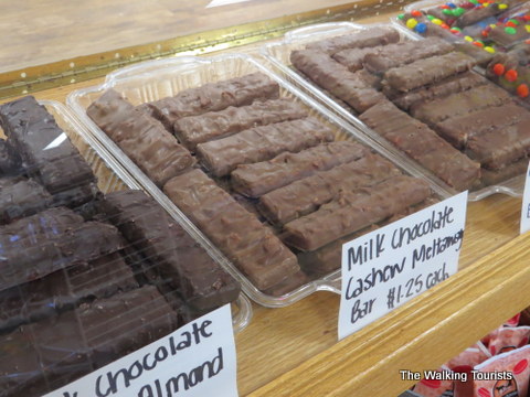 Handmade chocolates available at the counter at Baker's Candies in Greenwood, NE 