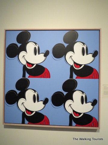 Andy Warhol painting of Mickey Mouse at Sheldon Art Gallery