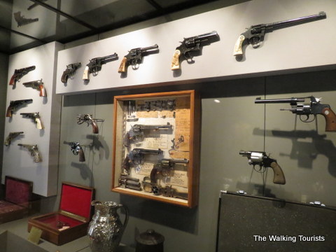 Different types of guns at Autry Museum
