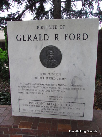 Birthsite of Gerald Ford market in Omaha