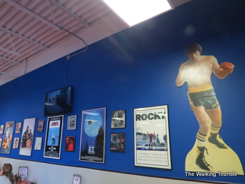 'Before' renovations included more retro posters 