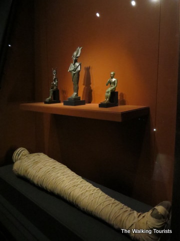 Egyptian mummy pieces at Nelson-Atkins in Kansas City