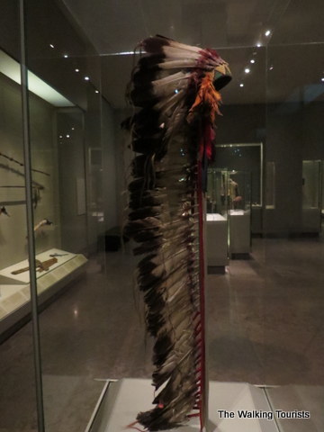 Headdress from Cheyenne tribe in Nelson-Atkins in Kansas City