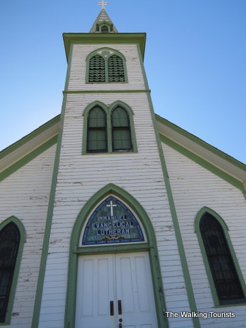 An old church at Stuhr museum of the Prairie Pioneer