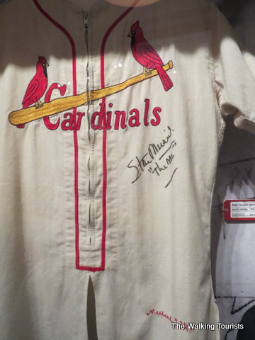 Autographed Stan Musial jersey at Cardinals Nation Museum