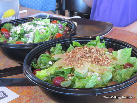 Caesar and Sonoma Salads at Spin! Neopolitan Pizza