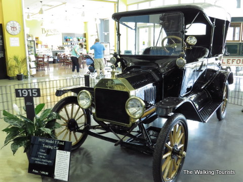 Model T on display in the main lobby of the Museum of Transportation