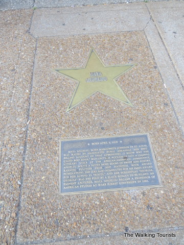 Stars on Walk of Fame in the Loop of St. Louis