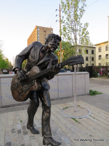 Chuck Berry sang Blueberry Hill and has a statue in the Loop in St. Louis