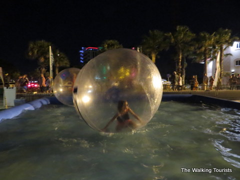Zorbing at Clearwater Beach
