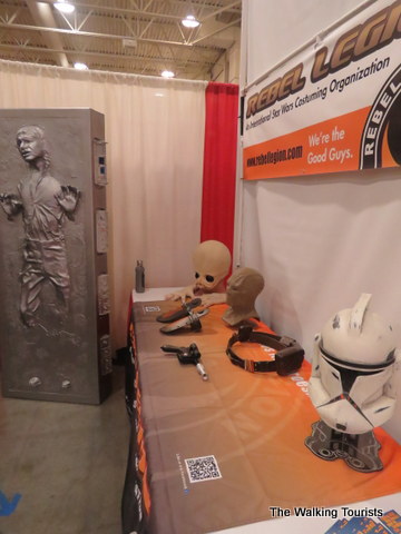 Star Wars memorabilia on display at O Comic Con
