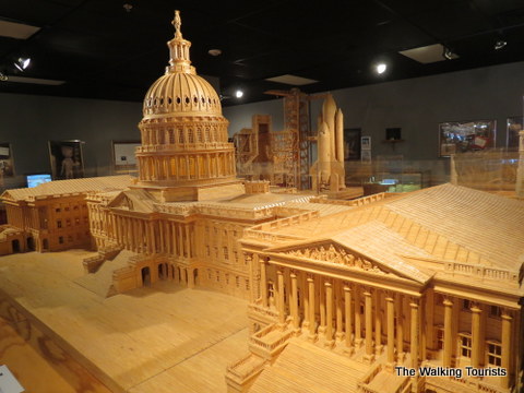 Impressive size structures made out of matchsticks at Matchstick Marvels in Gladbrook, Iowa