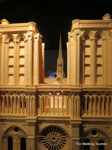 Notre Dame Cathedral out of Matchsticks at Matchstick Marvels in Gladbrook, Iowa