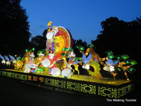 Representation of Chinese festival at Missouri Botanical Gardens