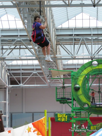 Ziplining at the Mall of America