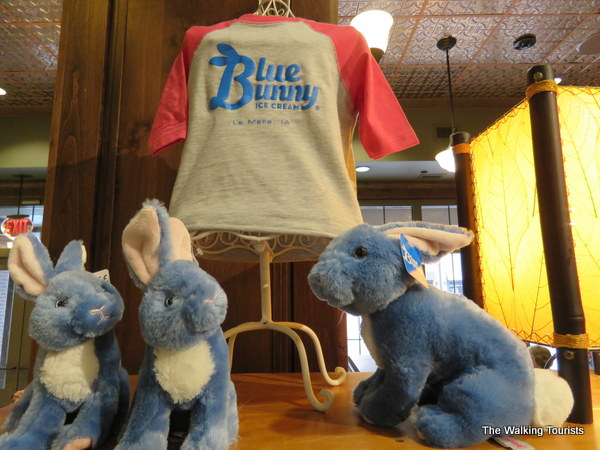 Gift shop at the Blue Bunny Ice Cream Parlor