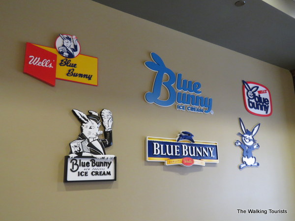 Blue Bunny logos at Ice Cream Parlor in LeMars, Iowa 
