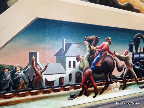 Mural in the House Lounge in Missouri Capitol Building 
