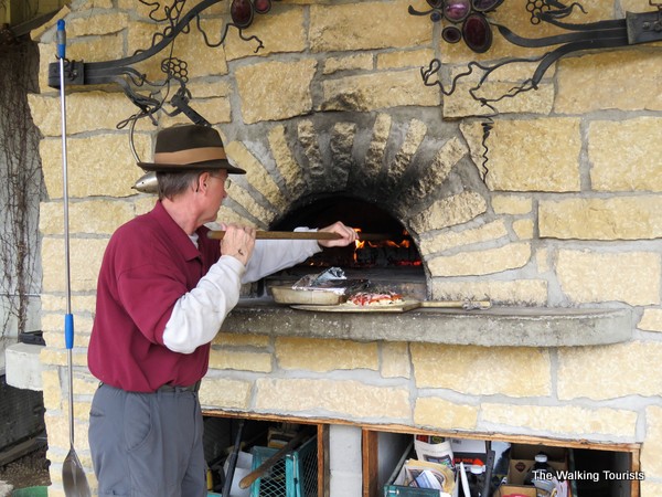 Morgan Creek Winery wood fire oven 