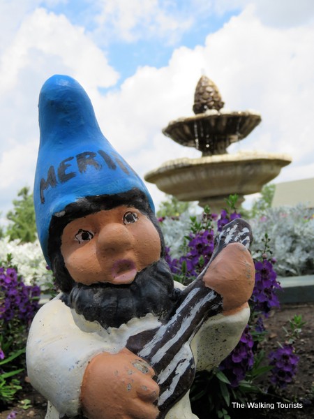 Searching for gnomes at Cedar Valley Arboretum in Waterloo, Iowa 
