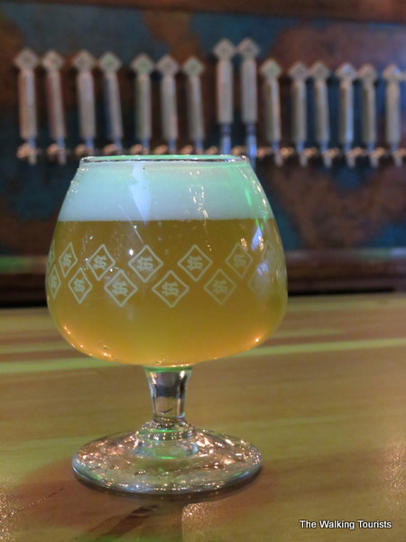 A glass of Fairy Nectar beer