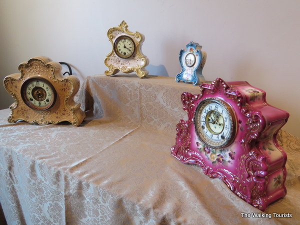 Colorful clocks are among dozens more on display at the art center until the end of March.
