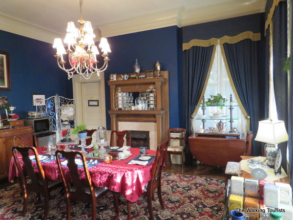 The dining room was the site of amazing breakfasts each morning.