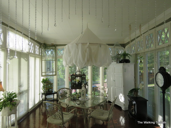 A sun room at the mansion