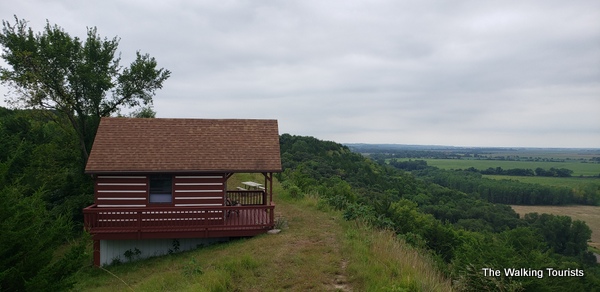 Cabin on top of ridge
