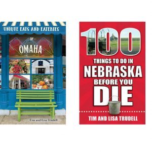 100 Things Nebraska and Unique Eats Omaha book covers